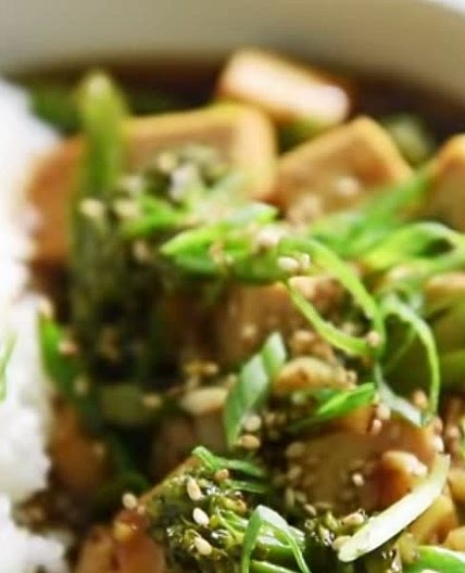 Sweet + Salty Tofu Rice Bowl
