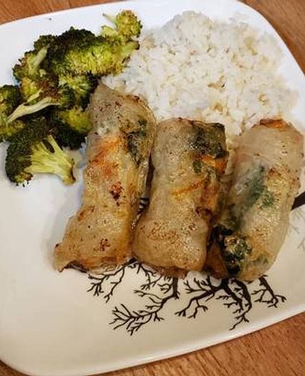 Chicken & Kale Spring rolls