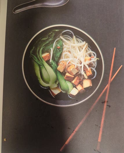 Tofu and Rice Noodle Soup