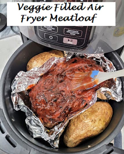 Veggie Filled Air Fryer Meatloaf