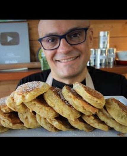 Mele e Yogurt Greco senza friggere senza grassi frittelle di mela