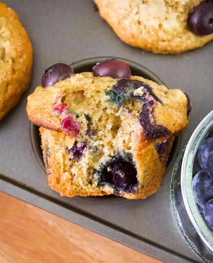 Blueberry Banana Bread Muffins