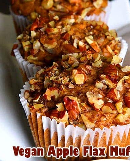 Vegan Apple Flax Muffins Recipe