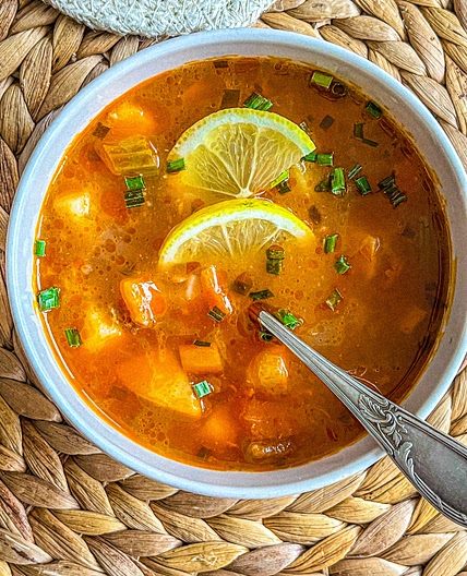 Norwegian Fish Soup with Cod (fiskesuppe med torsk)