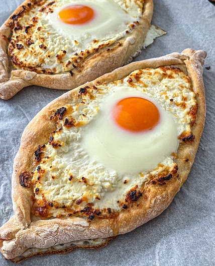 Georgian Khachapuri - Easy Cheese Bread Recipe