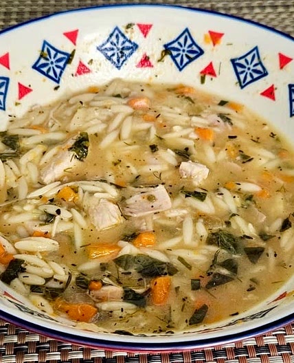 Lemon Chicken Orzo Soup