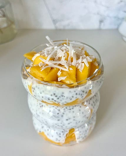 Kefir Based Mango Chia Pudding