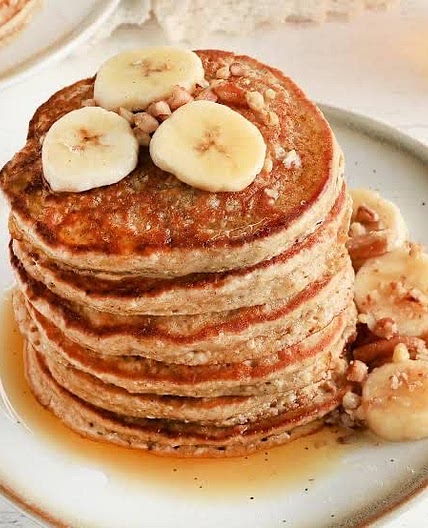 Healthy Oats-Banana Pancakes