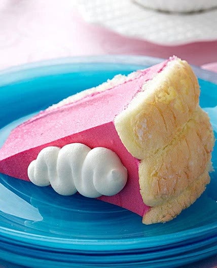 Raspberry Bavarian cake