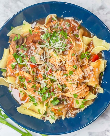 Crock Pot Chicken Cacciatore 