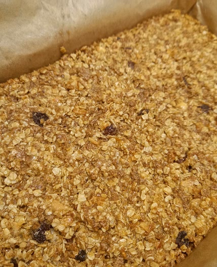 Leftover fruit and fibre flapjacks