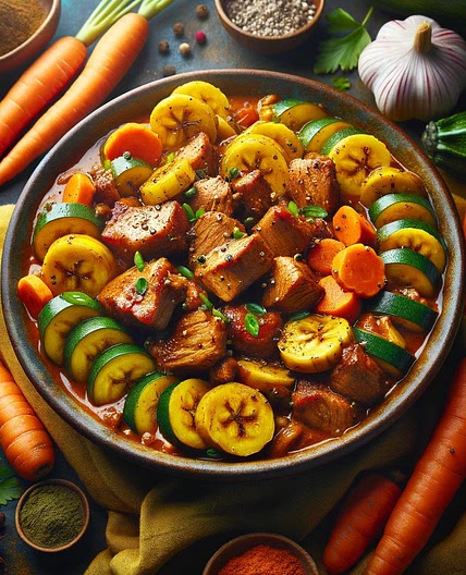 Colombo de poulet banane