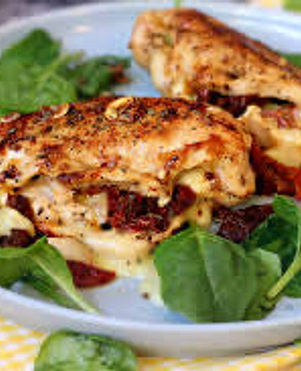 Chicken Breast Stuffed with ­Sun-Dried Tomato Pesto