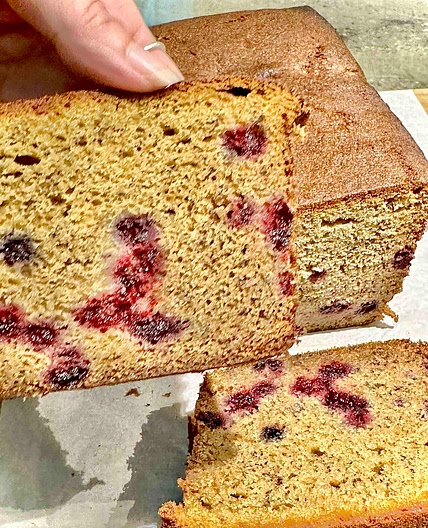 Mulberry Banana Bread 