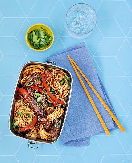 Slow Cooker Honey Chilli Beef Noodles | Bored of Lunch