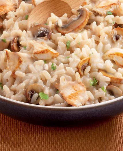Risotto poulet & champignons