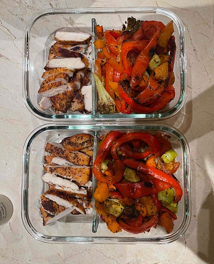 Classic grilled chicken and roasted veggies