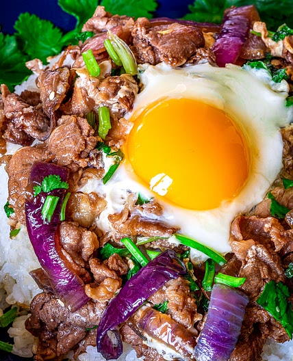 Gyudon - Japanese Beef Rice Bowl
