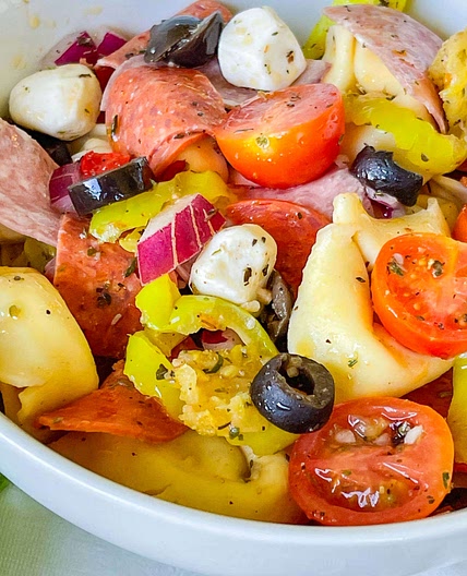 Italian Sub Tortellini Salad