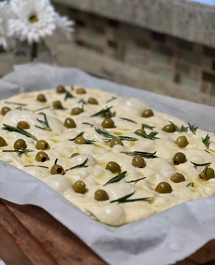 Olive and Rosemary Focaccia Bread