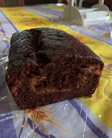 Chocolate Banana and peanut butter loaf