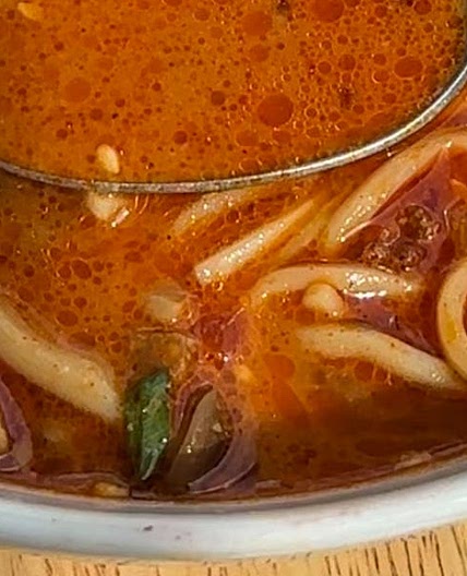 Peanut Gochujang Noodle Soup