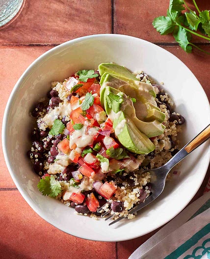 Black Bean-Quinoa Bowl