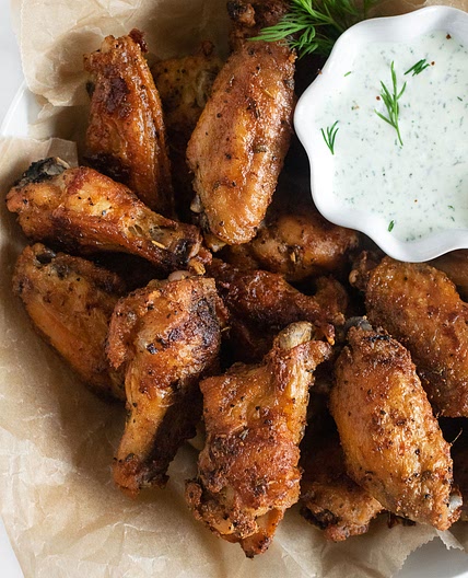 Extra Crispy Baked Chicken Wings