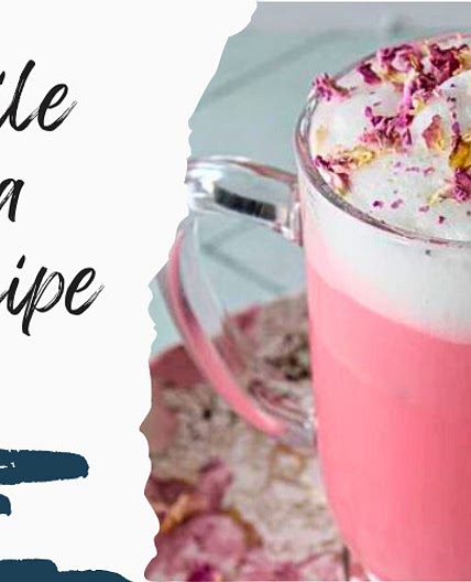 Chamomile Rose Tea Latte