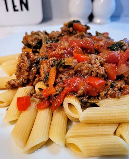 Veggie Filled Meat Sauce