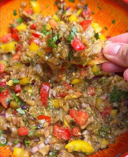 Easy Grilled Eggplant Salad - Join Your Life