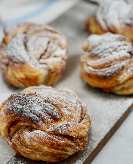 Biscoff and Strawberry Swirl Pastries