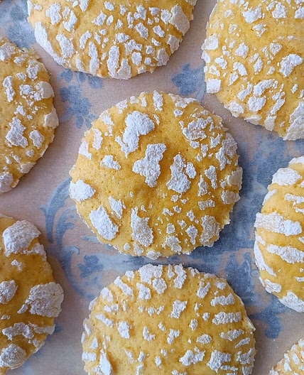 Lemon Crinkle Cookies