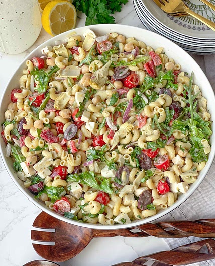 The Best Pasta Salad with a Creamy Italian Dressing