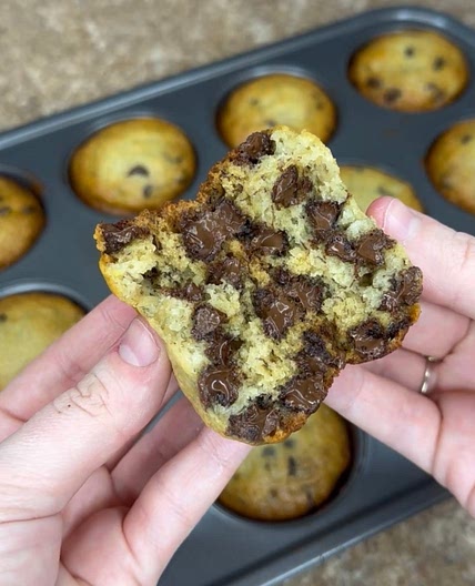 Chocolate Chip Banana Bread Muffins
