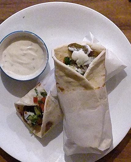 Healthy Air-Fried Falafel Wrap