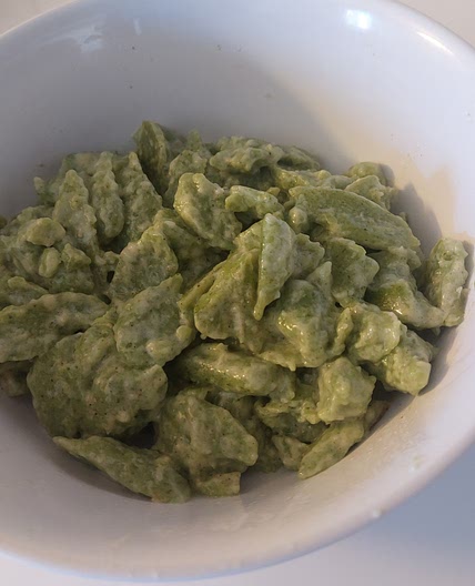 Pâtes de brocolis à la crème