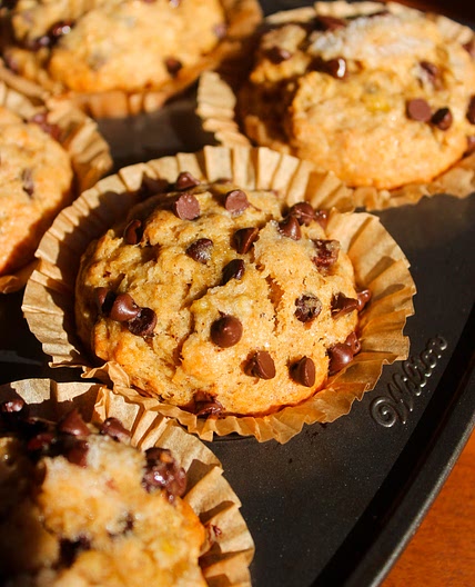 Banana Chocolate Chip Muffins