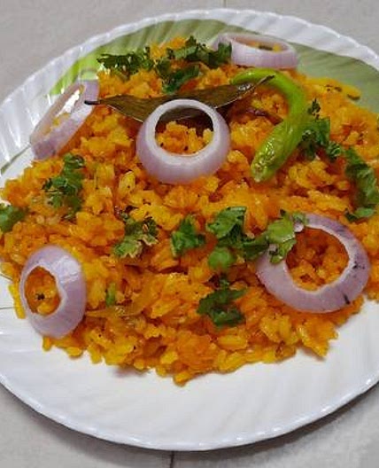 टर्मरिक राइस (turmeric rice recipe in hindi)