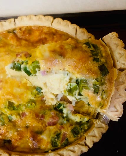 Ham & Swiss quiche