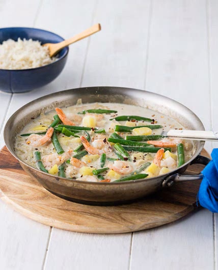 EASY-‘PEAS’Y PRAWN CURRY