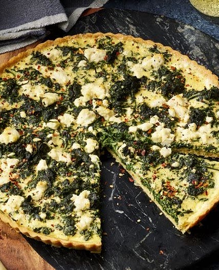 Spinach Goat Cheese Quiche