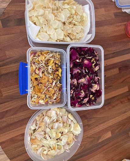 Microwaved Dried Flowers
