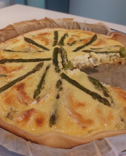 Quiche asperge & chèvre