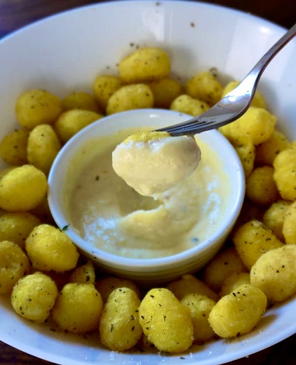 Gnocchi Fries with Parmesan Sauce