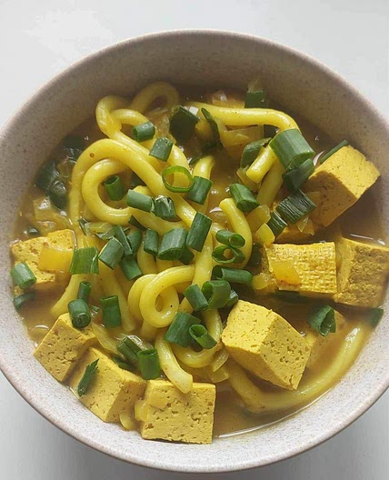 Tofu curry udon