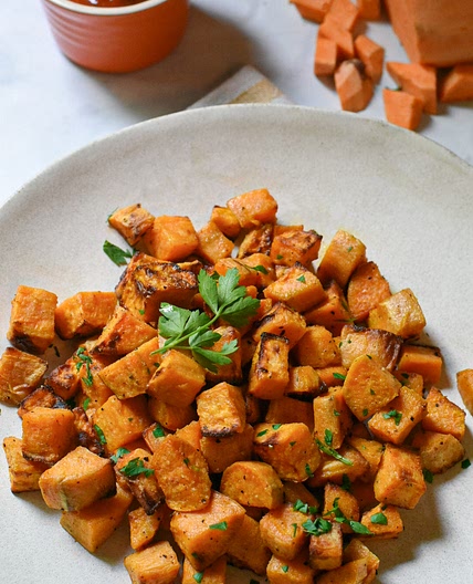 Air Fryer Sweet Potato Cubes