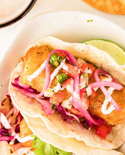 Crispy Beer-Battered Fish Tacos
