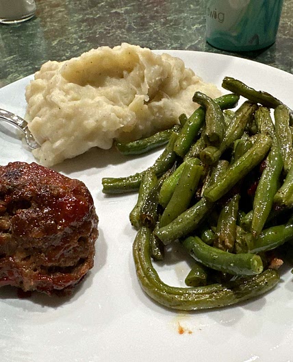 One Pan Meatloaf Dinner