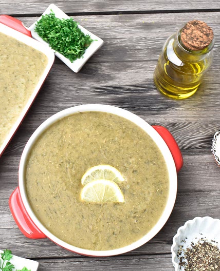 Lebanese Brown Lentil Soup, Shorbat Adas Mamrouta